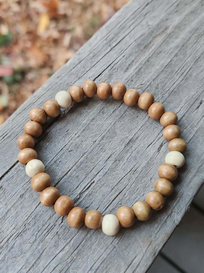 Wooden Bead Bracelet Style #0017