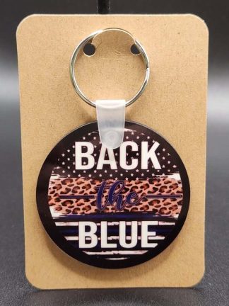 Back The Blue Keychain