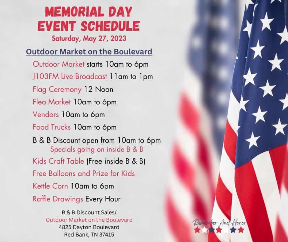 Memorial Day Outdoor Market on the Boulevard 2023